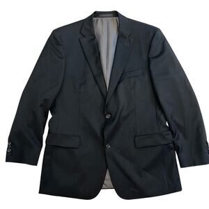Hugo Boss Super 100 Reda 100% Virgin Wool Suit Jacket Black Size 42R
